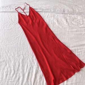T-strap silk dress